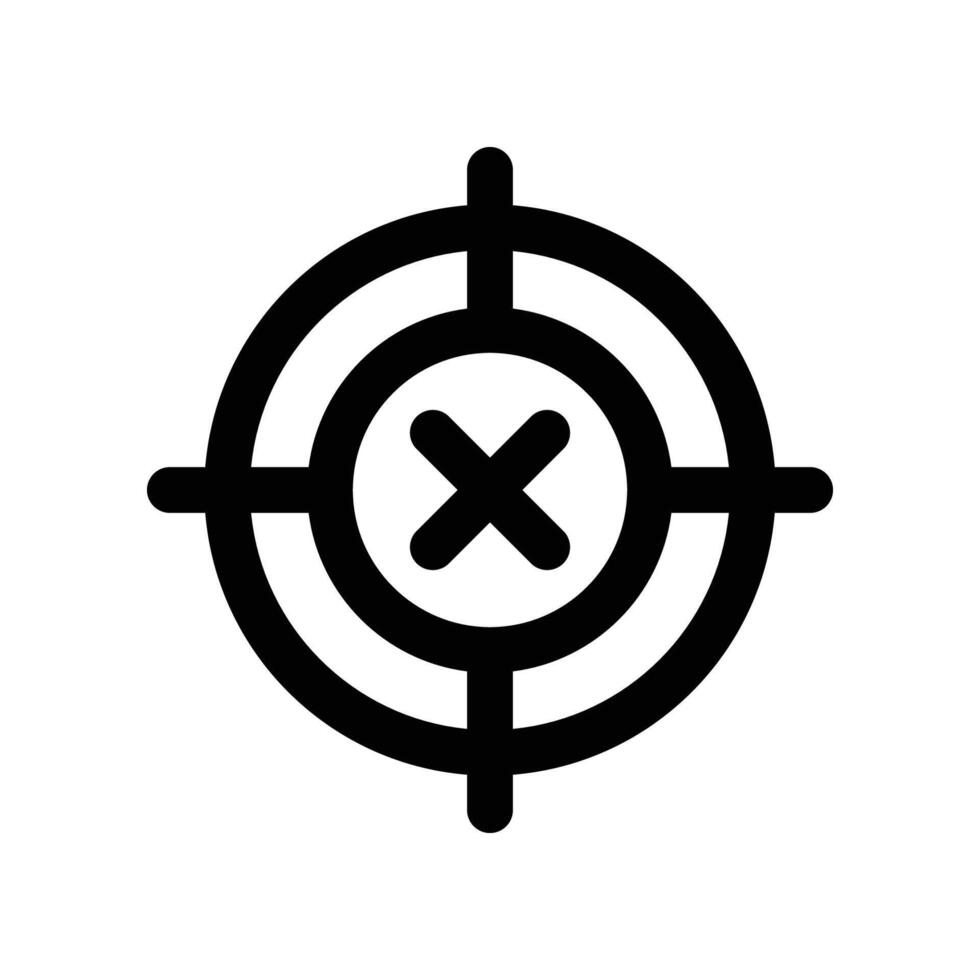target icon. line icon for your website, mobile, presentation, and logo design. vector