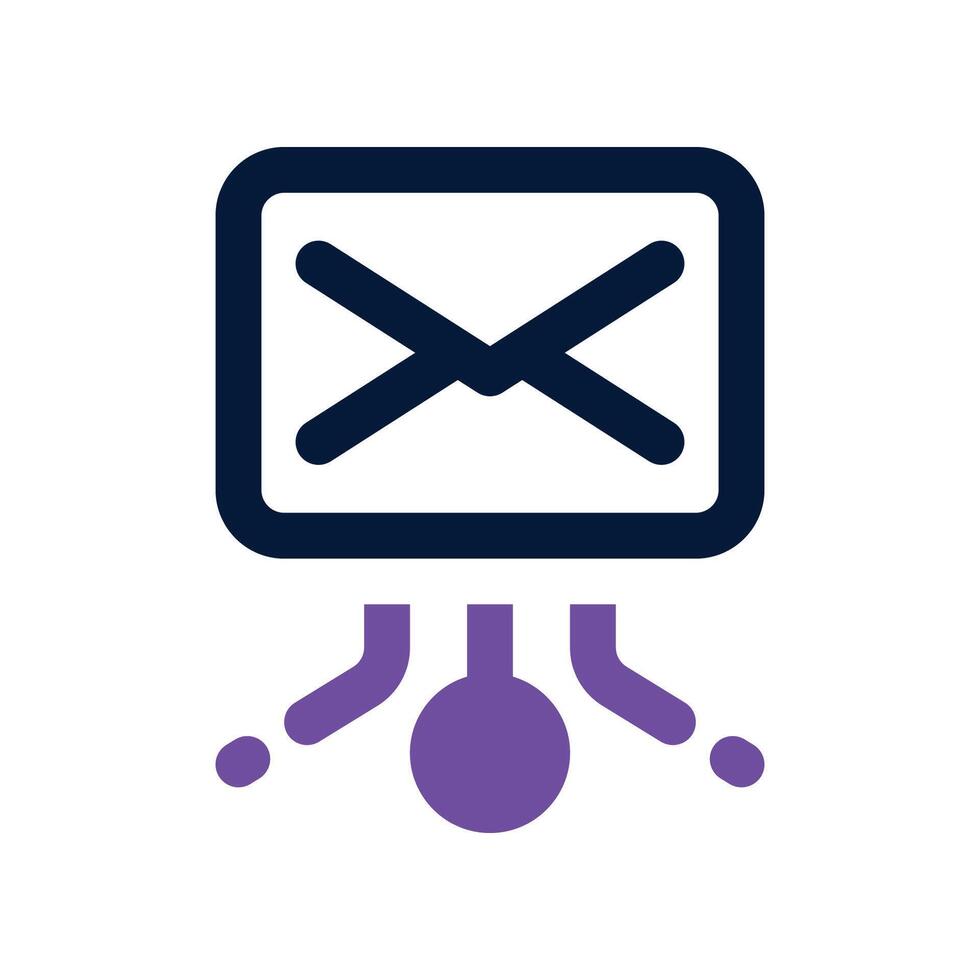 email icon. dual tone icon for your website, mobile, presentation, and logo design. vector