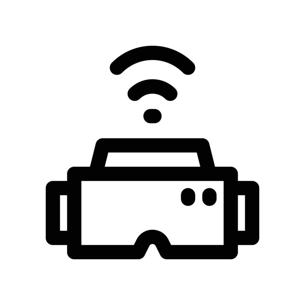 vr glasses icon. line icon for your website, mobile, presentation, and logo design. vector