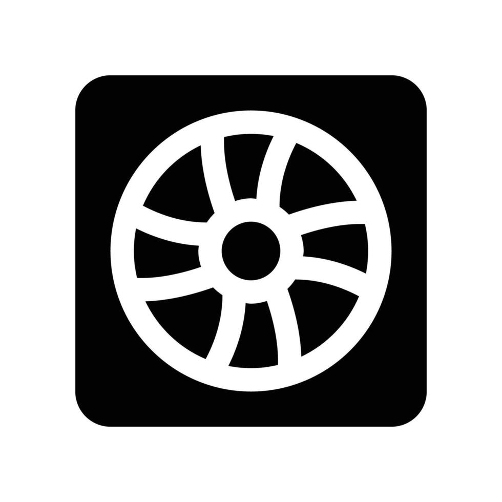fan icon. glyph icon for your website, mobile, presentation, and logo design. vector