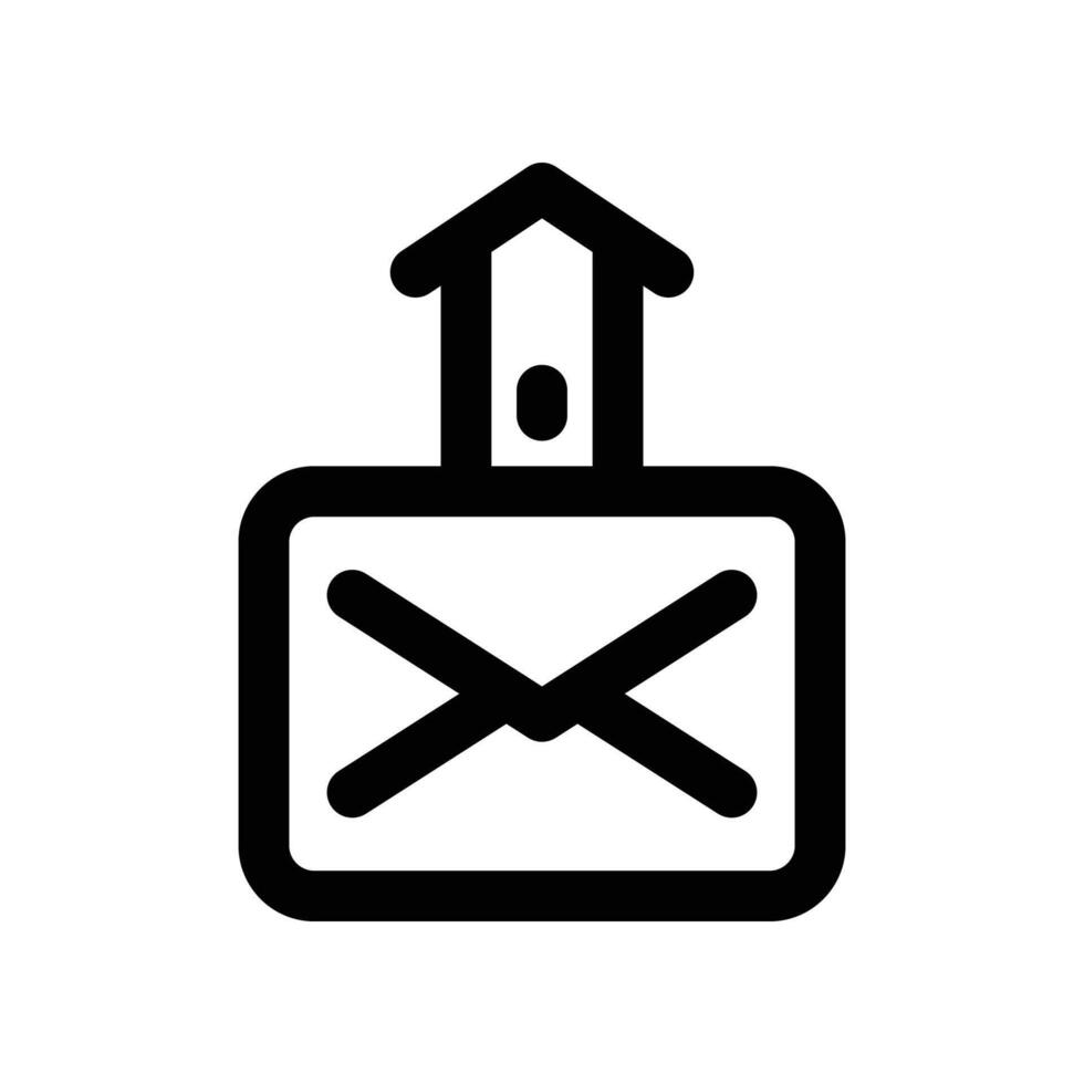 send email icon. line icon for your website, mobile, presentation, and logo design. vector