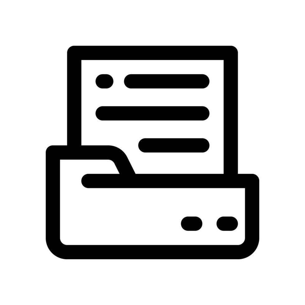 folder icon. line icon for your website, mobile, presentation, and logo design. vector
