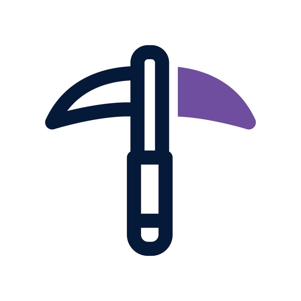 pick axe icon. dual tone icon for your website, mobile, presentation, and logo design. vector