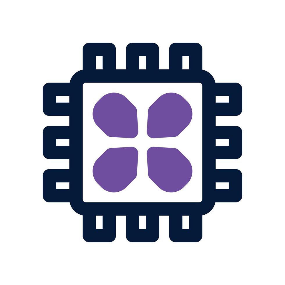 chip icon. dual tone icon for your website, mobile, presentation, and logo design. vector