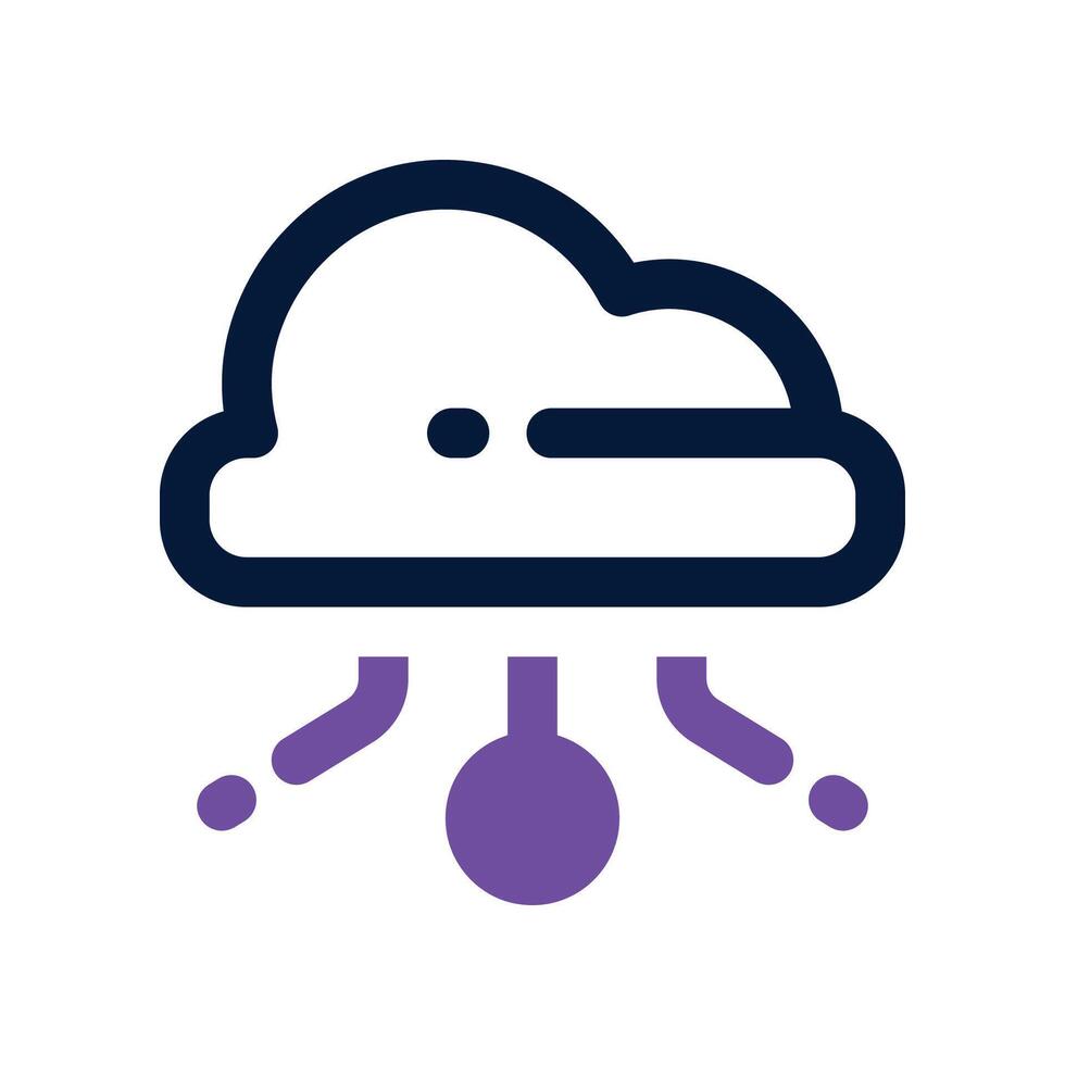 cloud icon. dual tone icon for your website, mobile, presentation, and logo design. vector