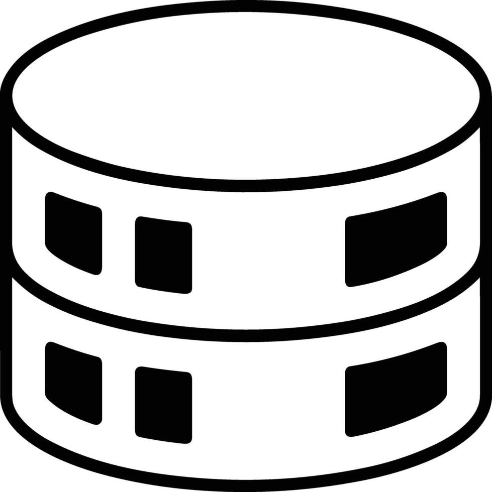 Storage data icon symbol image for database illustration vector