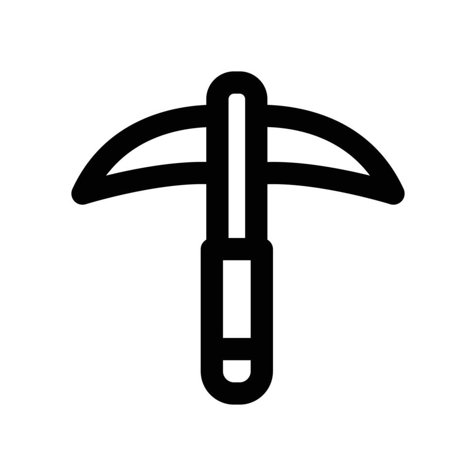 pick axe icon. line icon for your website, mobile, presentation, and logo design. vector