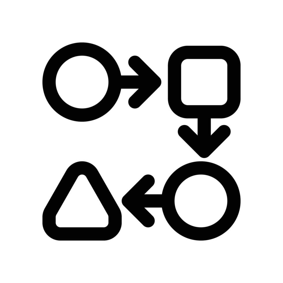 process icon. line icon for your website, mobile, presentation, and logo design. vector