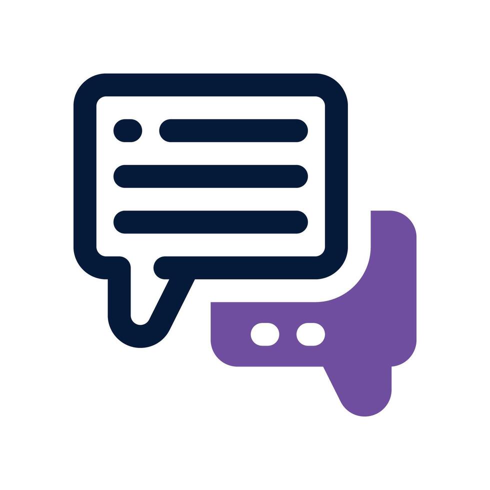 chat icon. dual tone icon for your website, mobile, presentation, and logo design. vector