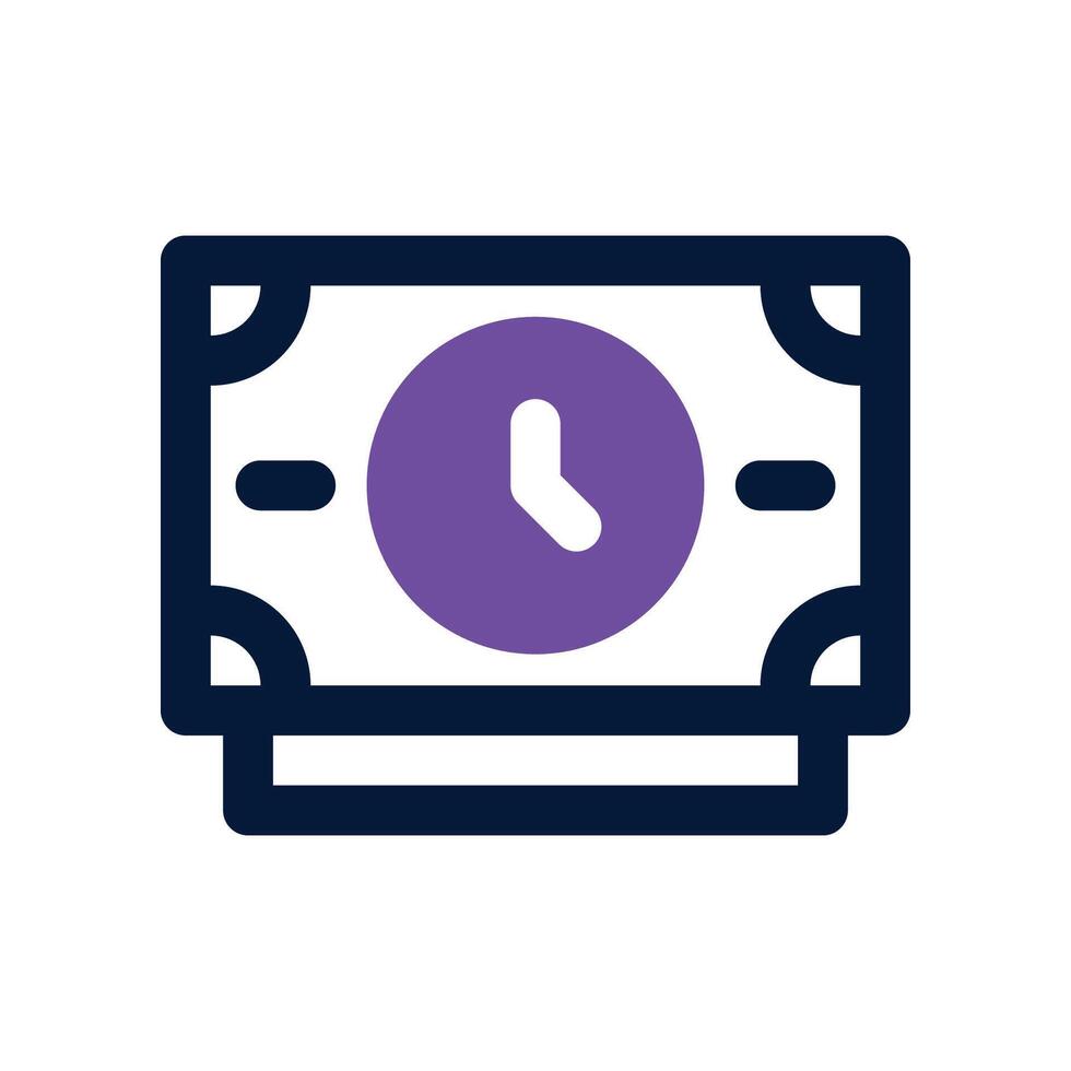 money icon. dual tone icon for your website, mobile, presentation, and logo design. vector