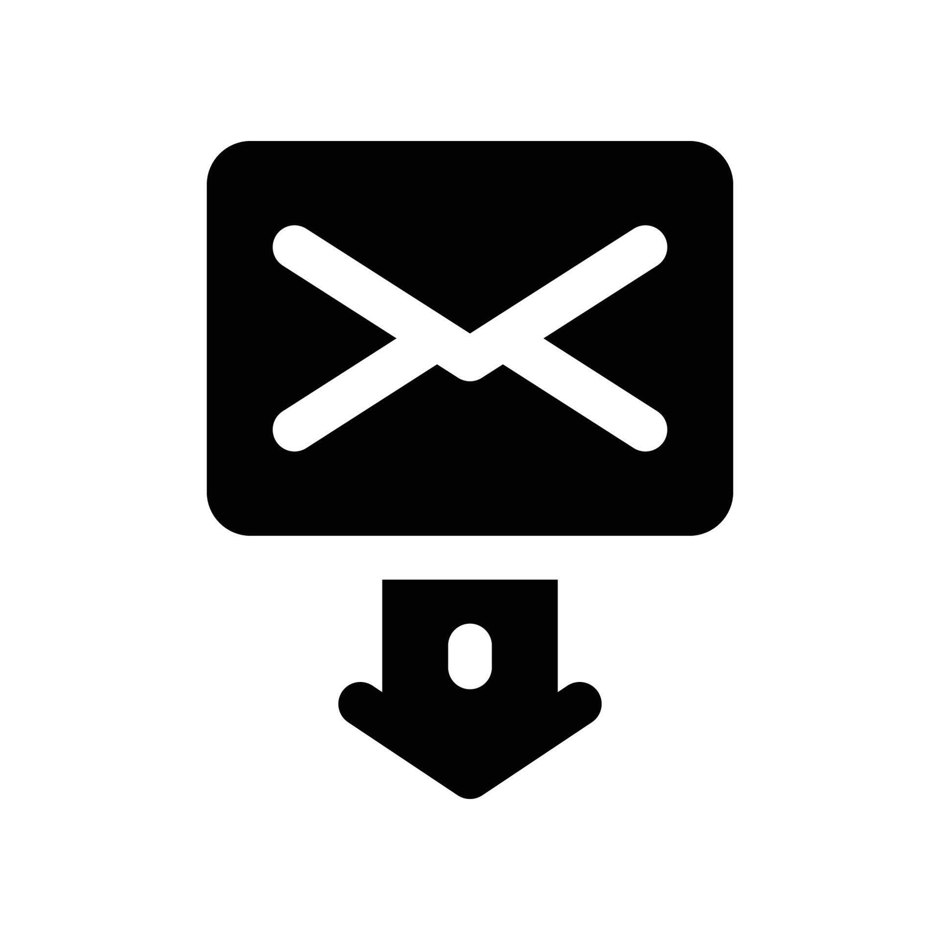 receive email icon. glyph icon for your website, mobile, presentation