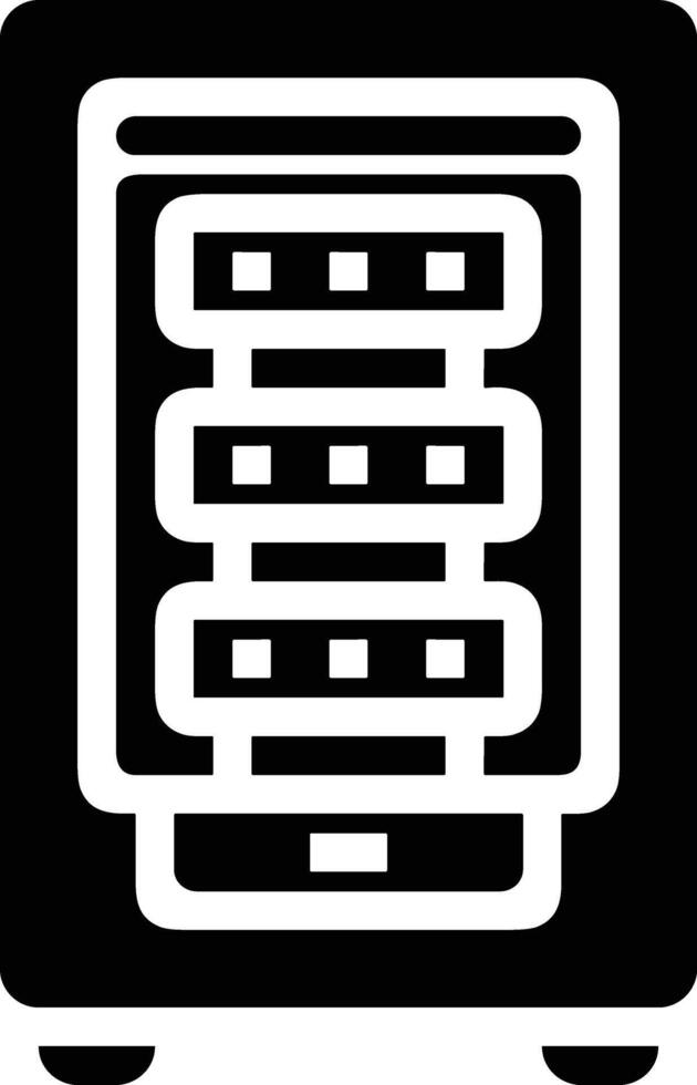 almacenamiento datos icono símbolo imagen para base de datos ilustración vector