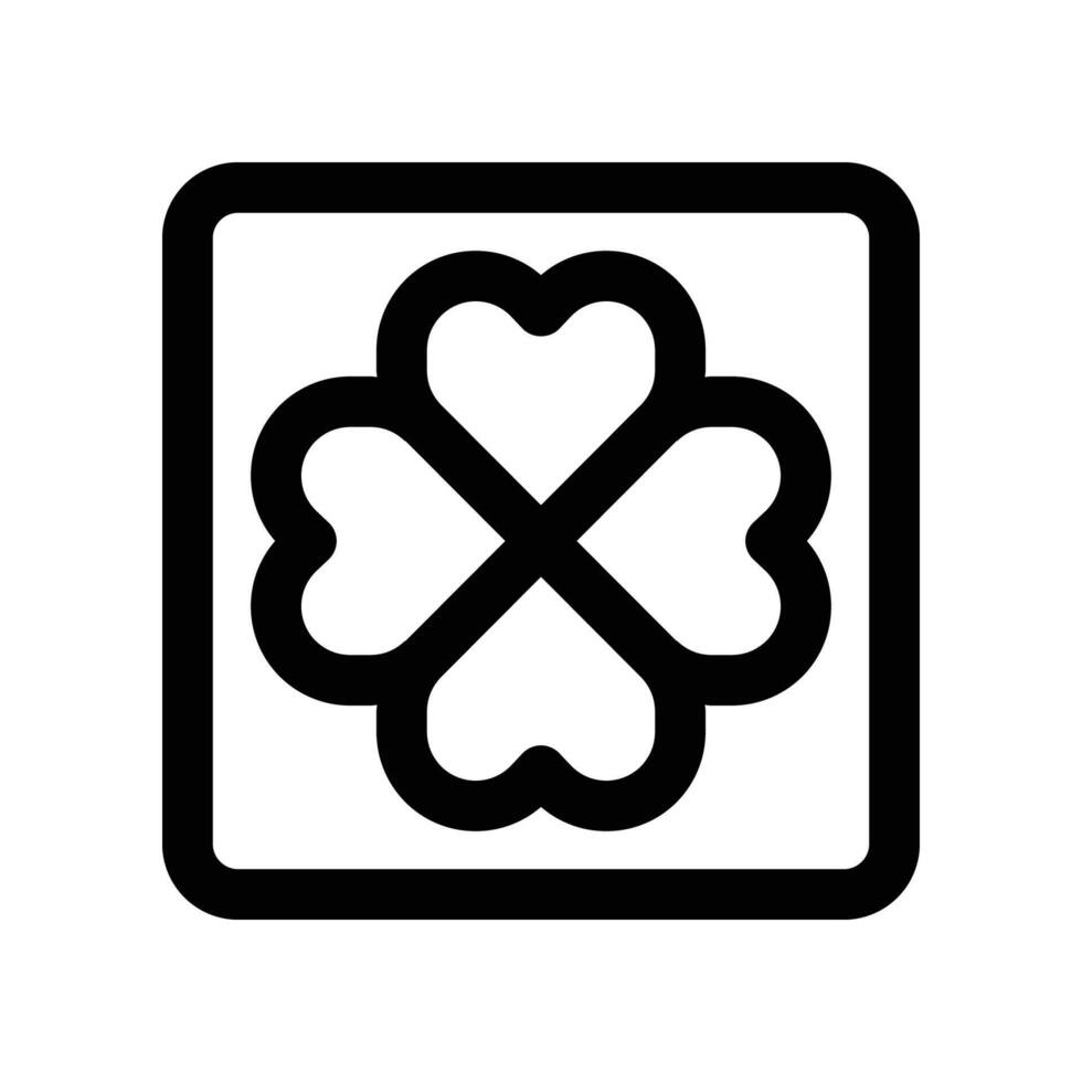 clover icon. line icon for your website, mobile, presentation, and logo design. vector