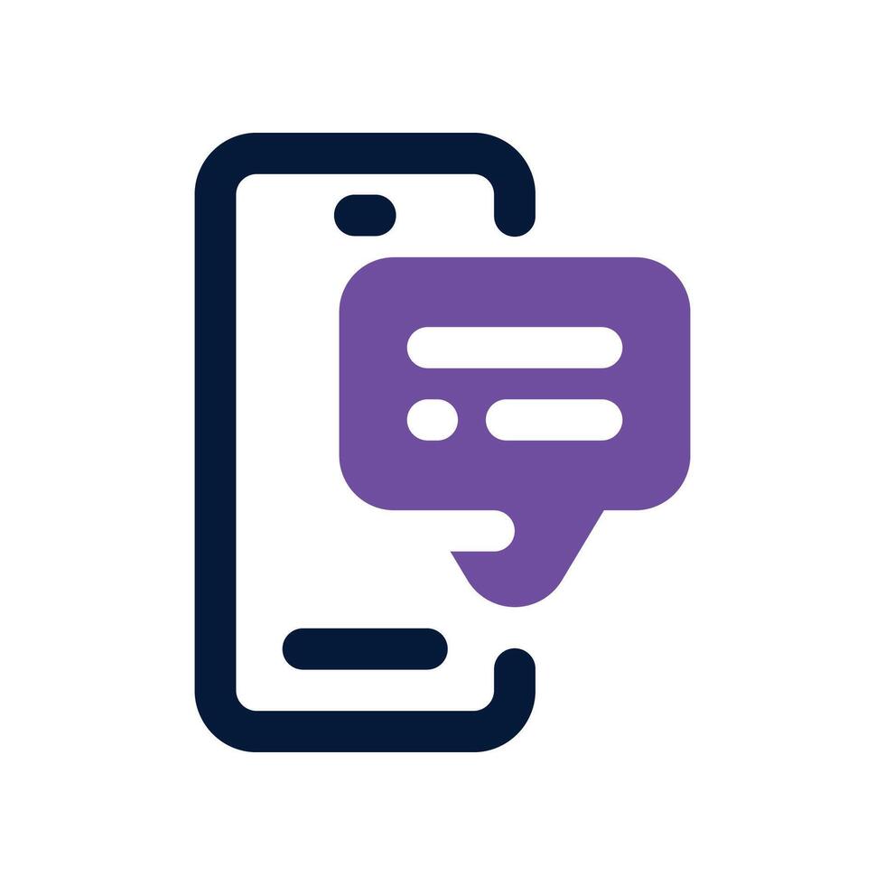 smartphone icon. dual tone icon for your website, mobile, presentation, and logo design. vector