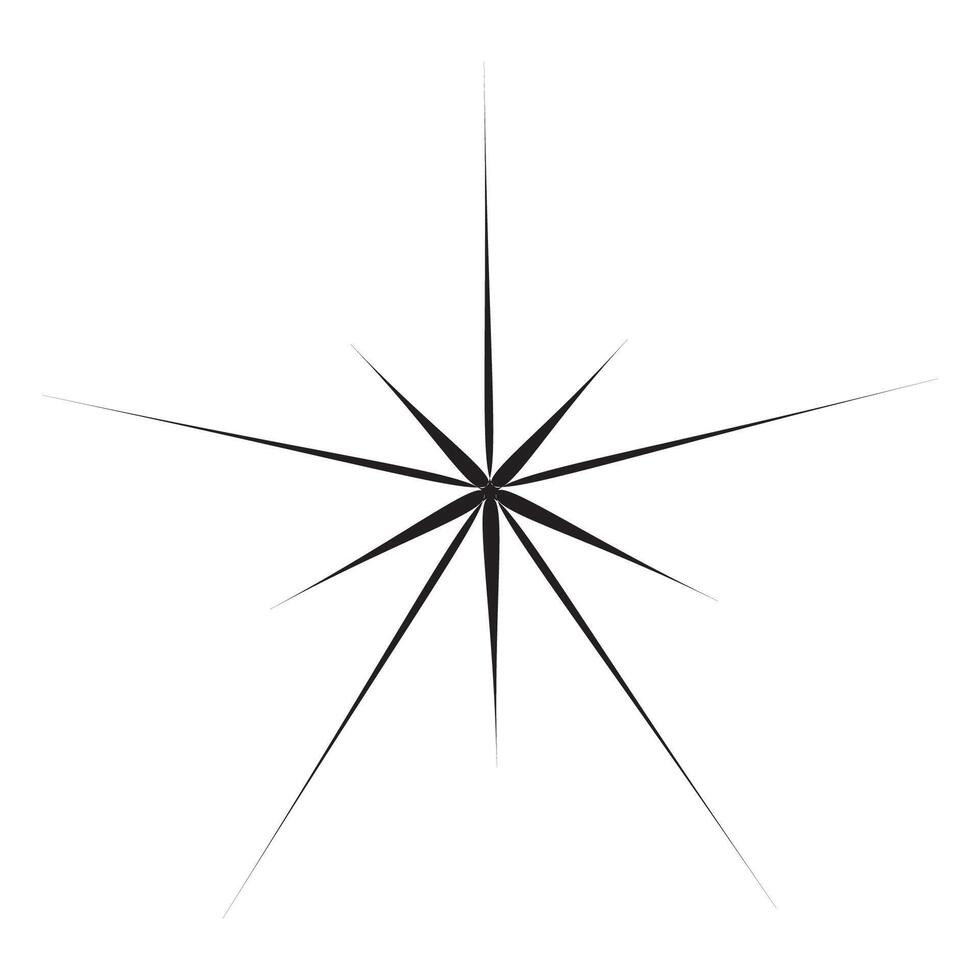 Star sparkle icons collection. Futuristic shape. Flash from fireworks. Christmas stars icon vector