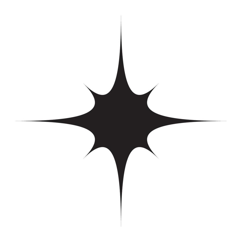 Star sparkle icons collection. Futuristic shape. Flash from fireworks. Christmas stars icon vector