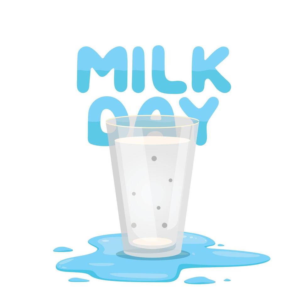 National Milk Day design template good for celebration usage. milk illustration. eps 10. flat design. vector