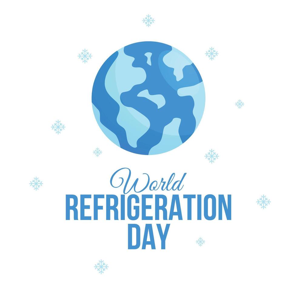 World Refrigeration Day design template. cold ice icon. ice flower evctor eps 10. vector