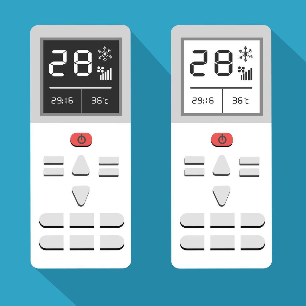 Remote. Air conditioner remote. Electrical equipment. Flat in cartoon style isolated on white background. vector