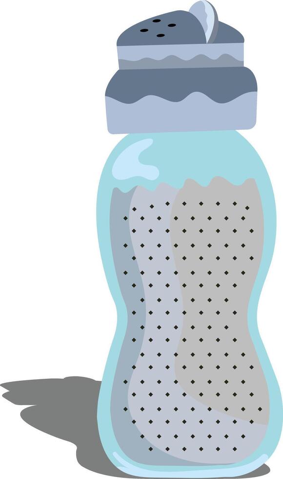 mano dibujado ilustración de un sal botella vector