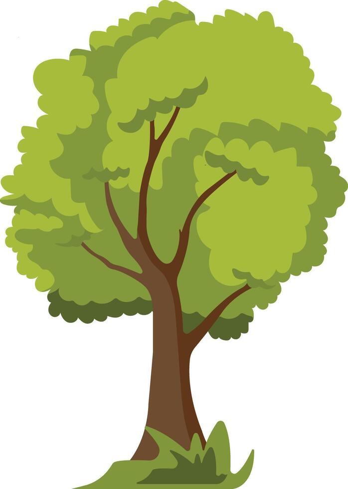 árbol aislado en blanco vector