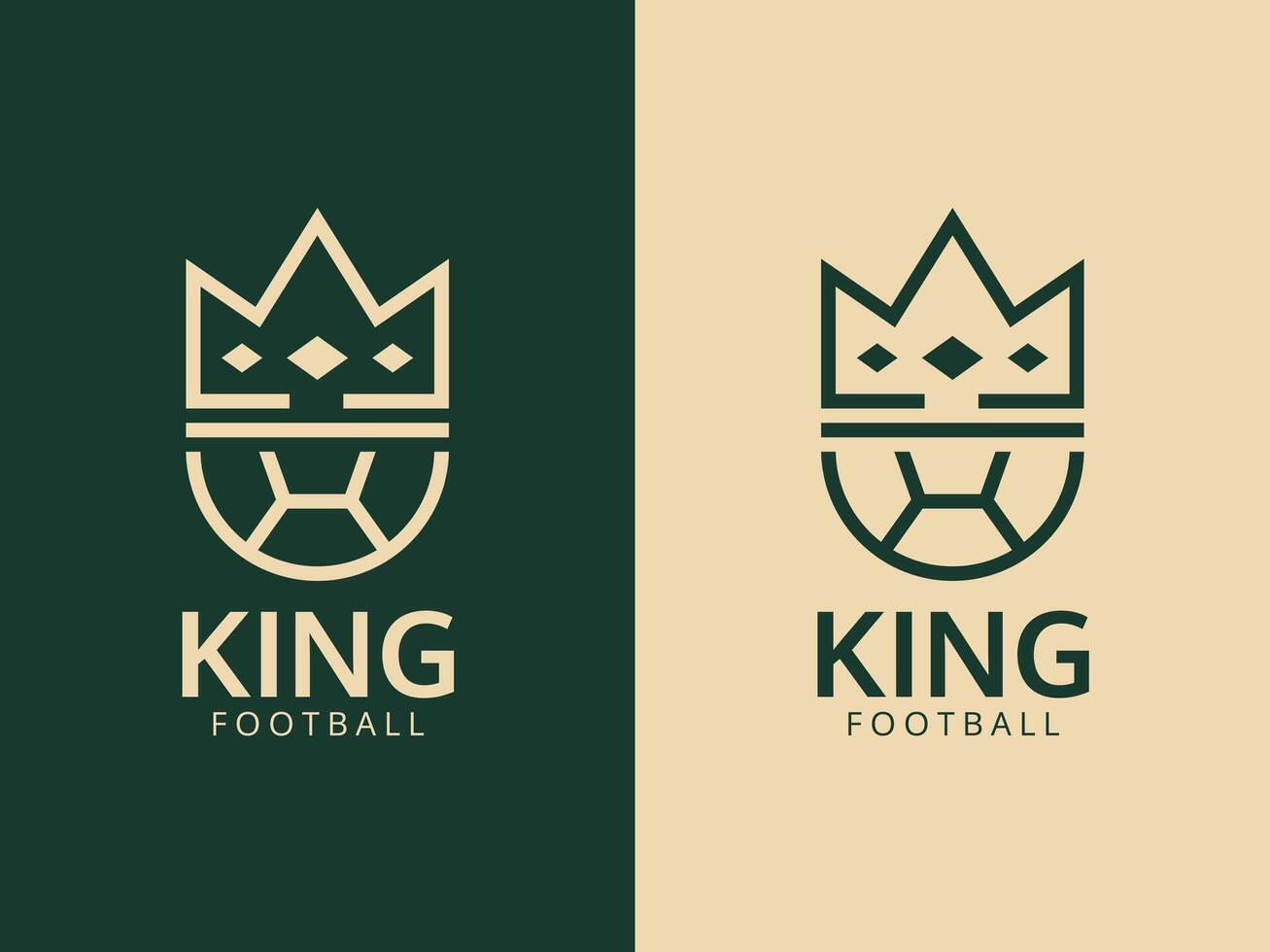 Football King Logo Design Template vector