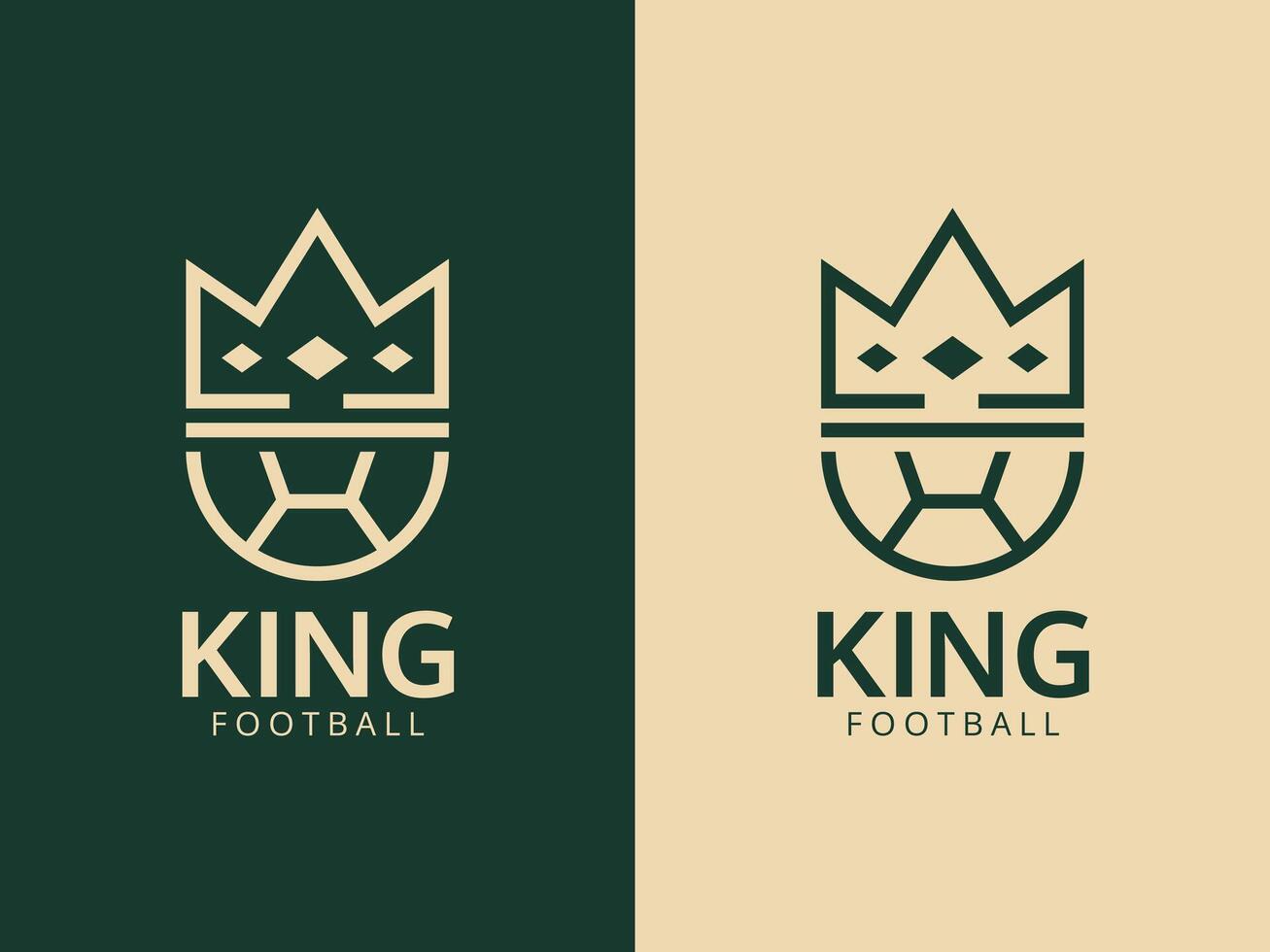 Football King Logo Design Template vector