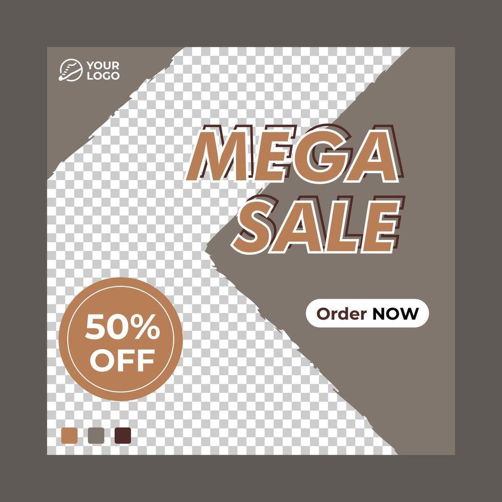 Sale Social Media Post Template vector