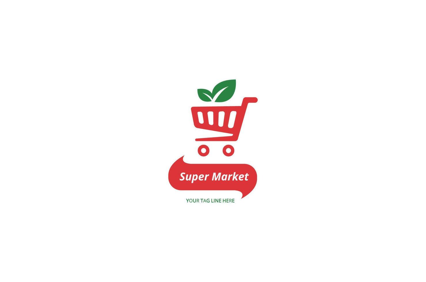 Logo concept for supermarket or supermall logo design. vector