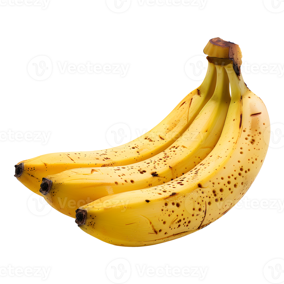 banaan, vers en levendig, geïsoleerd Aan transparant achtergrond png