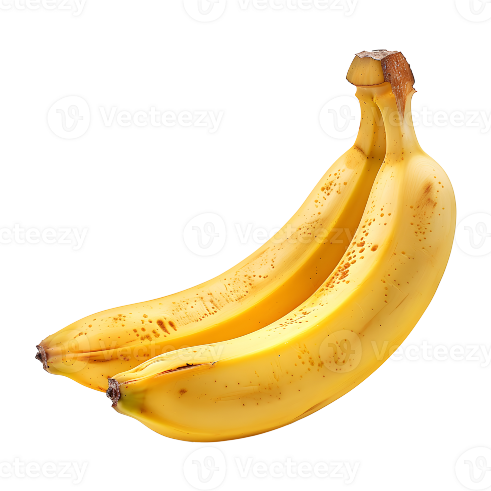 banaan, vers en levendig, geïsoleerd Aan transparant achtergrond png