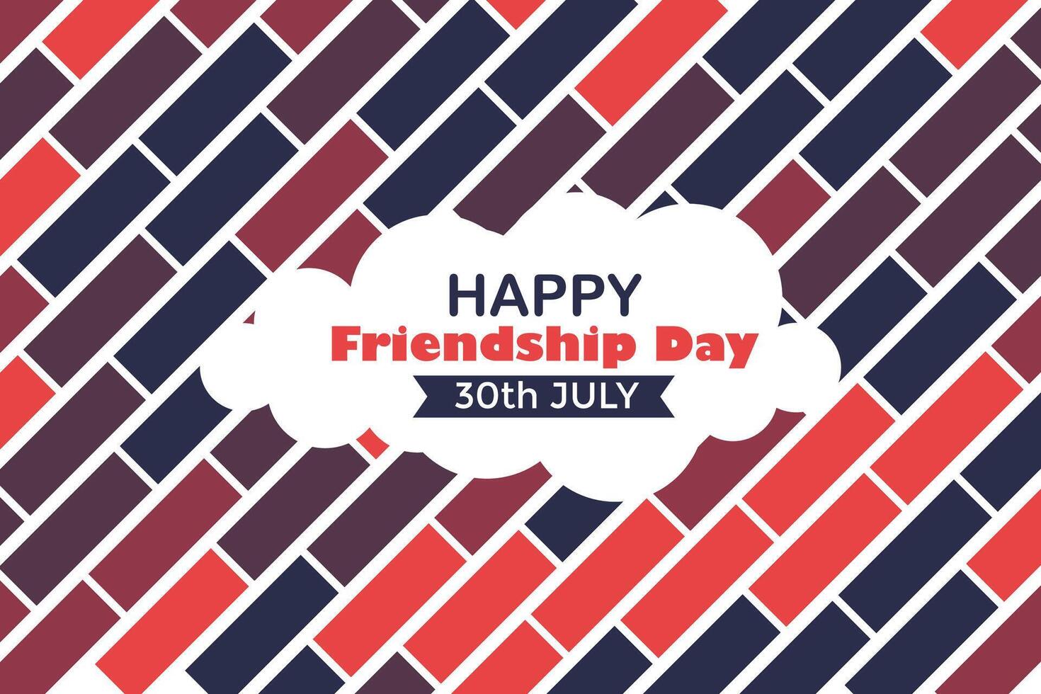 Happy Friendship Day 30 July Abstract Background for Your Graphic Resource vector