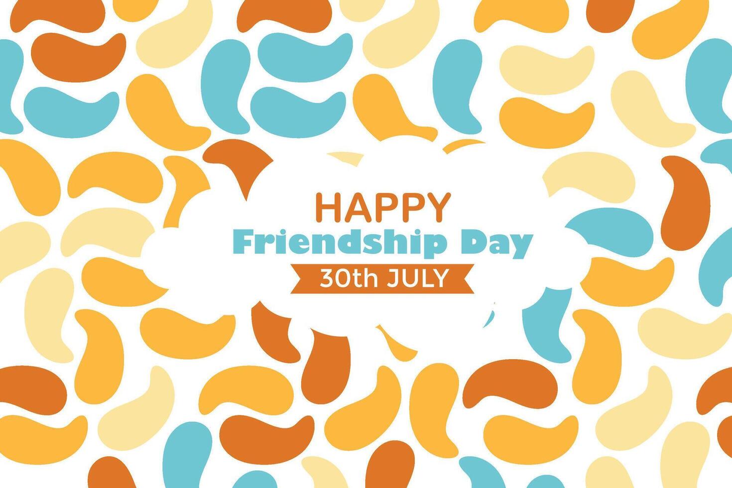 Happy Friendship Day 30 July Abstract Background for Your Graphic Resource vector