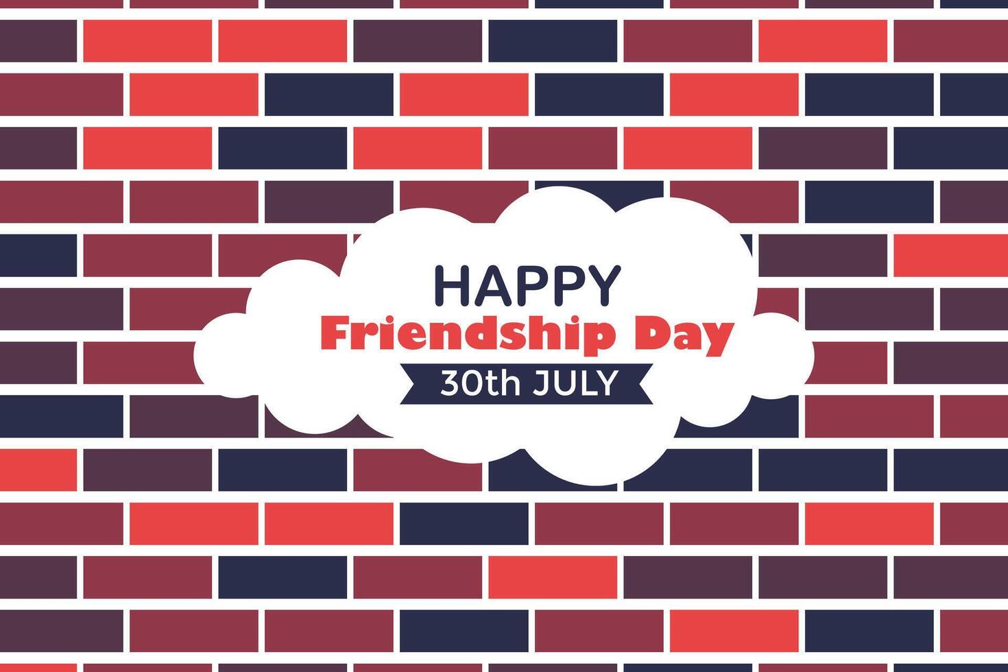 Happy Friendship Day 30 July Abstract Background for Your Graphic Resource vector