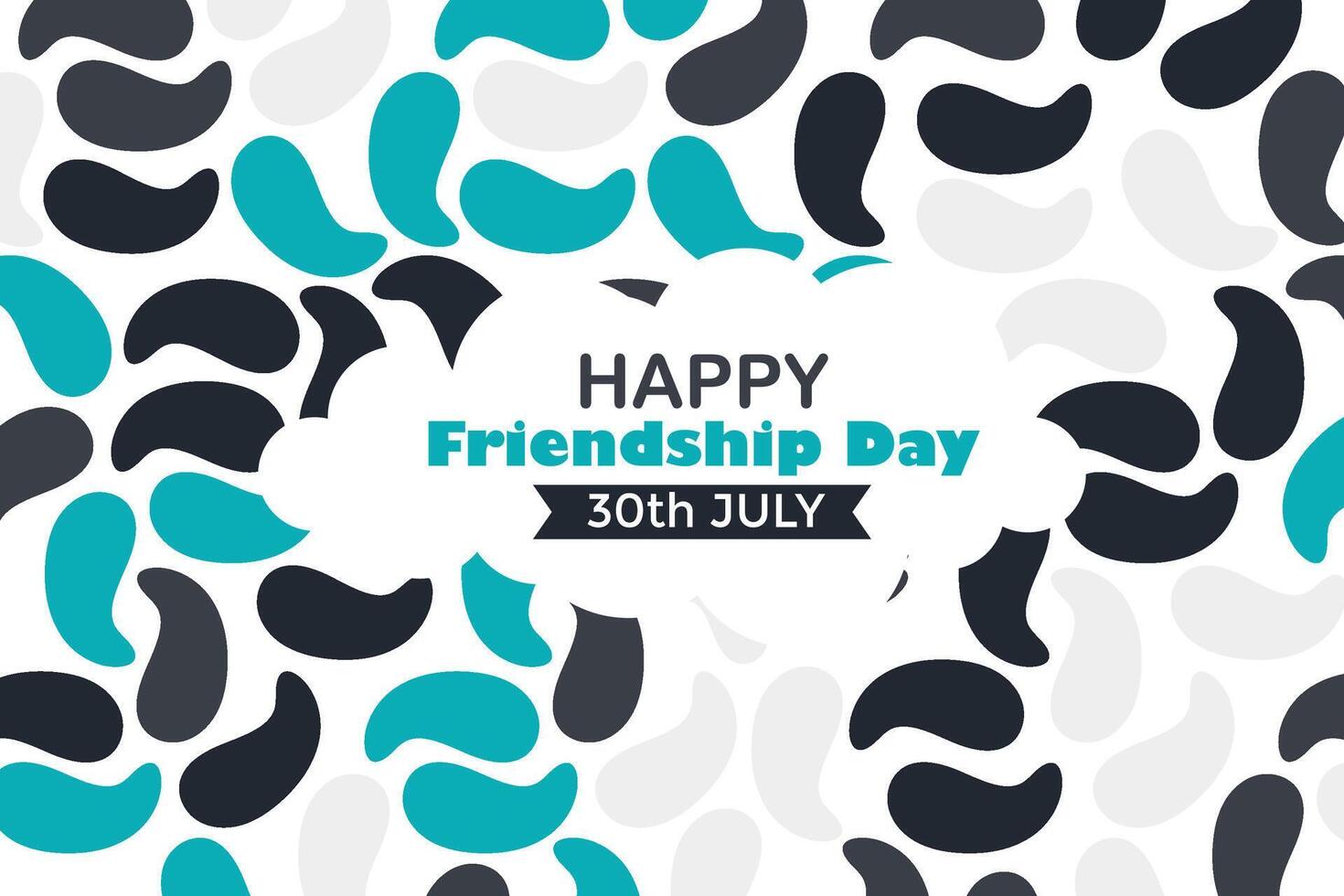 Happy Friendship Day 30 July Abstract Background for Your Graphic Resource vector