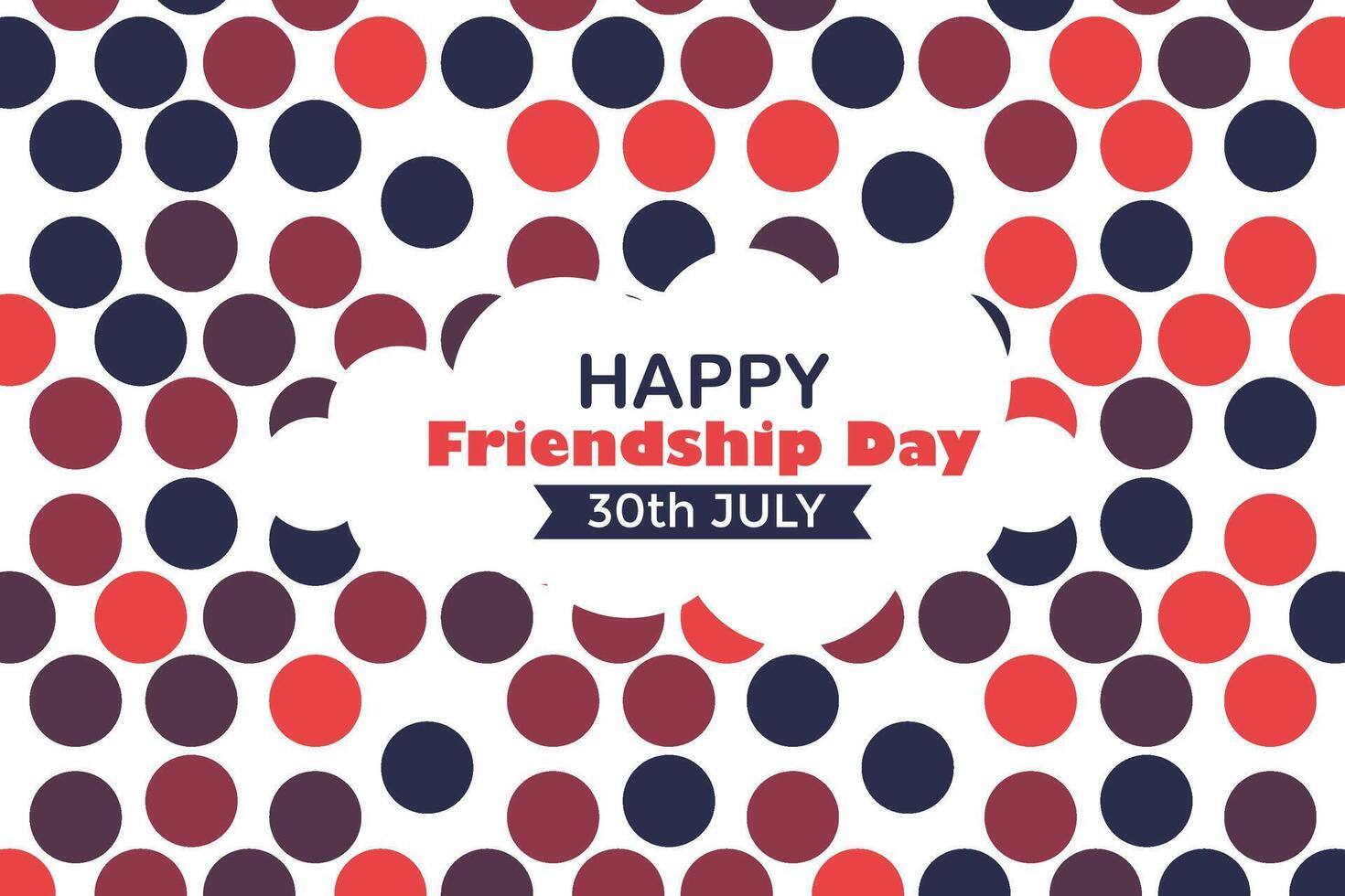 Happy Friendship Day 30 July Abstract Background for Your Graphic Resource vector