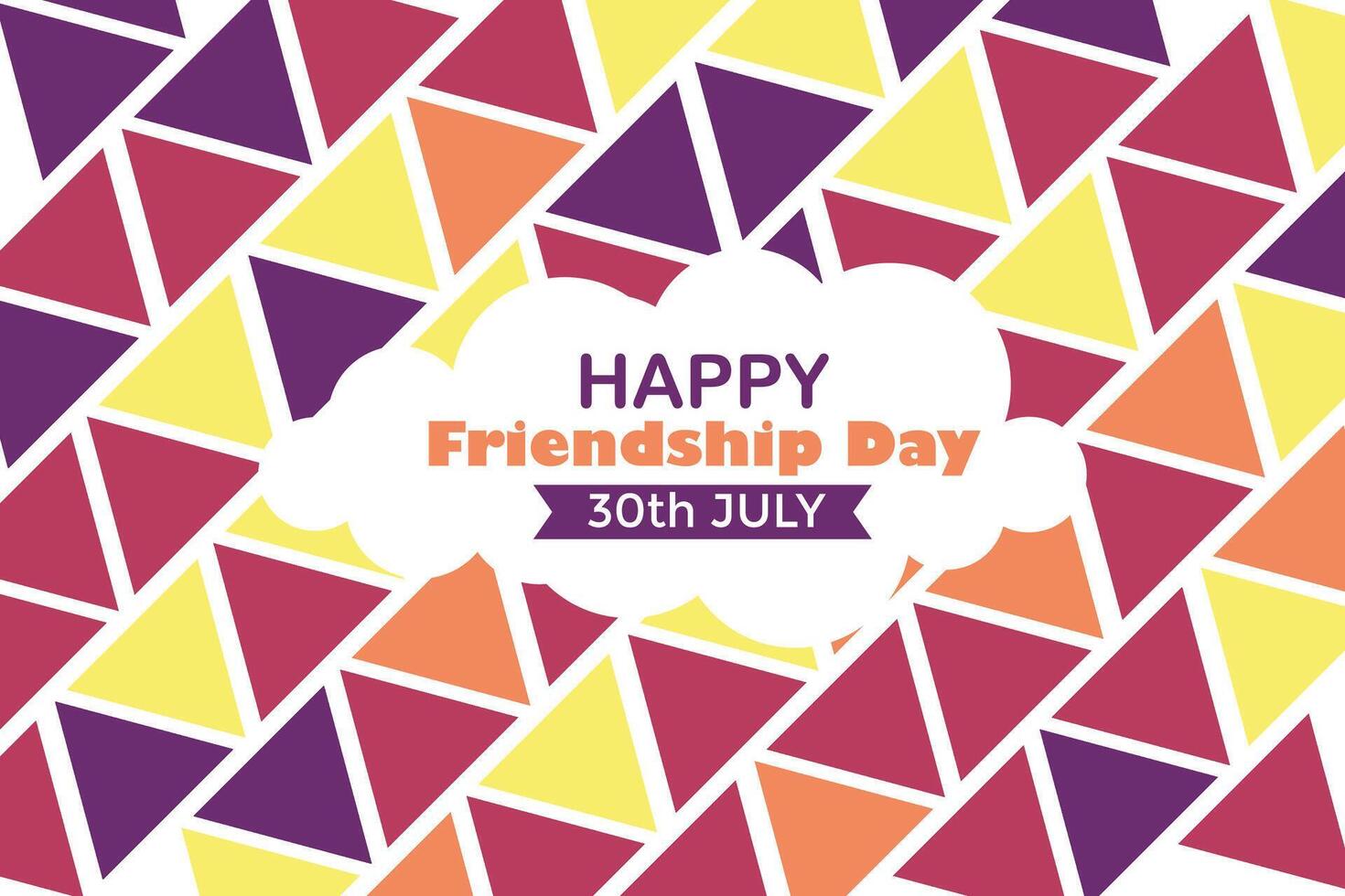 Happy Friendship Day 30 July Abstract Background for Your Graphic Resource vector