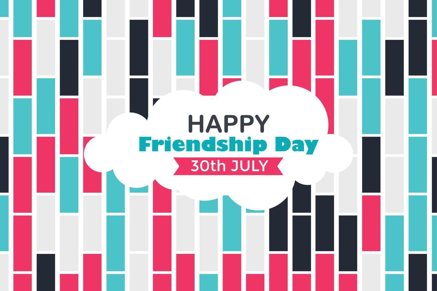 Happy Friendship Day 30 July Abstract Background for Your Graphic Resource vector