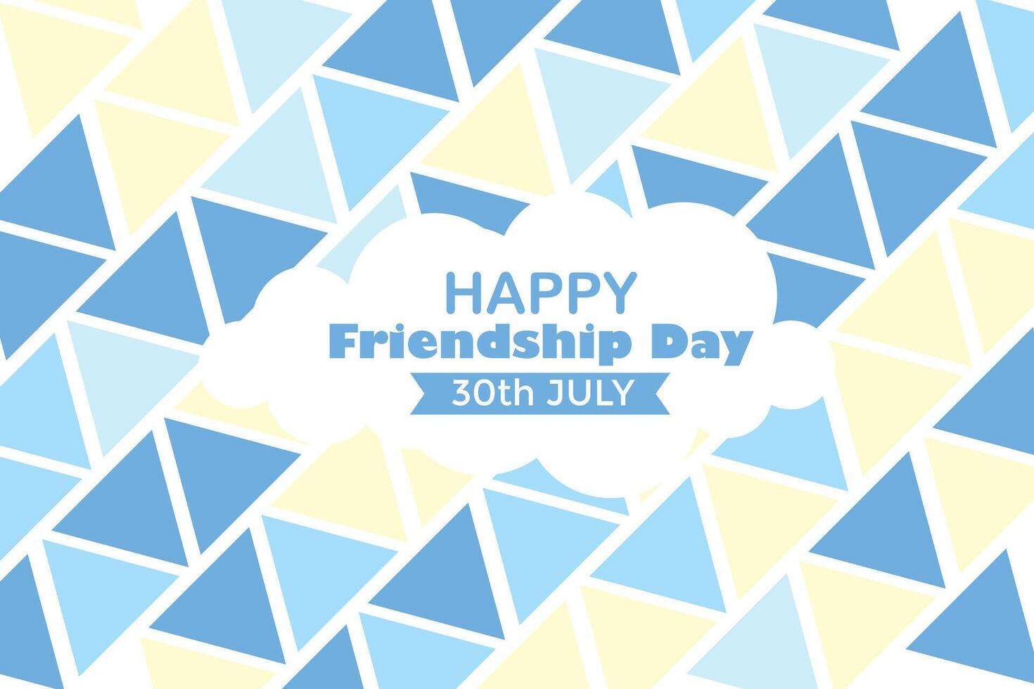 Happy Friendship Day 30 July Abstract Background for Your Graphic Resource vector