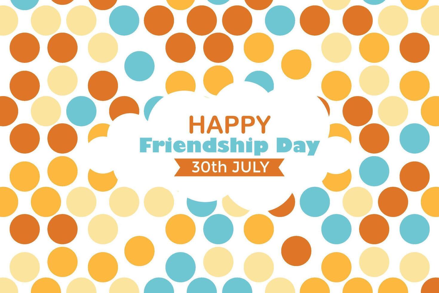 Happy Friendship Day 30 July Abstract Background for Your Graphic Resource vector