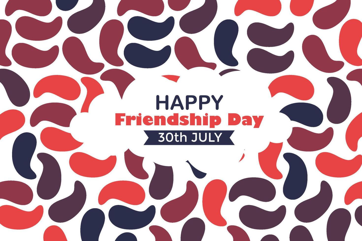 Happy Friendship Day 30 July Abstract Background for Your Graphic Resource vector