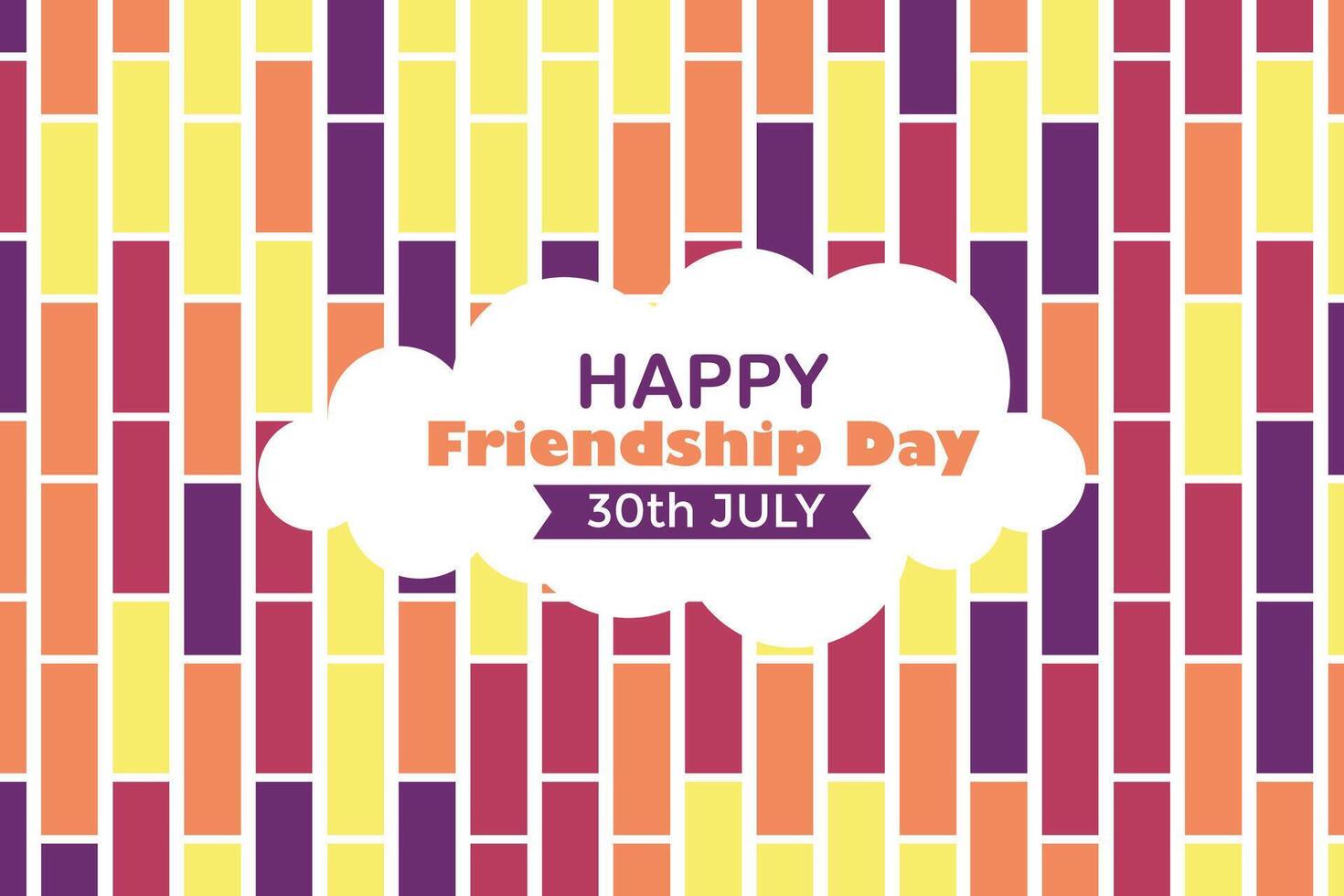 Happy Friendship Day 30 July Abstract Background for Your Graphic Resource vector