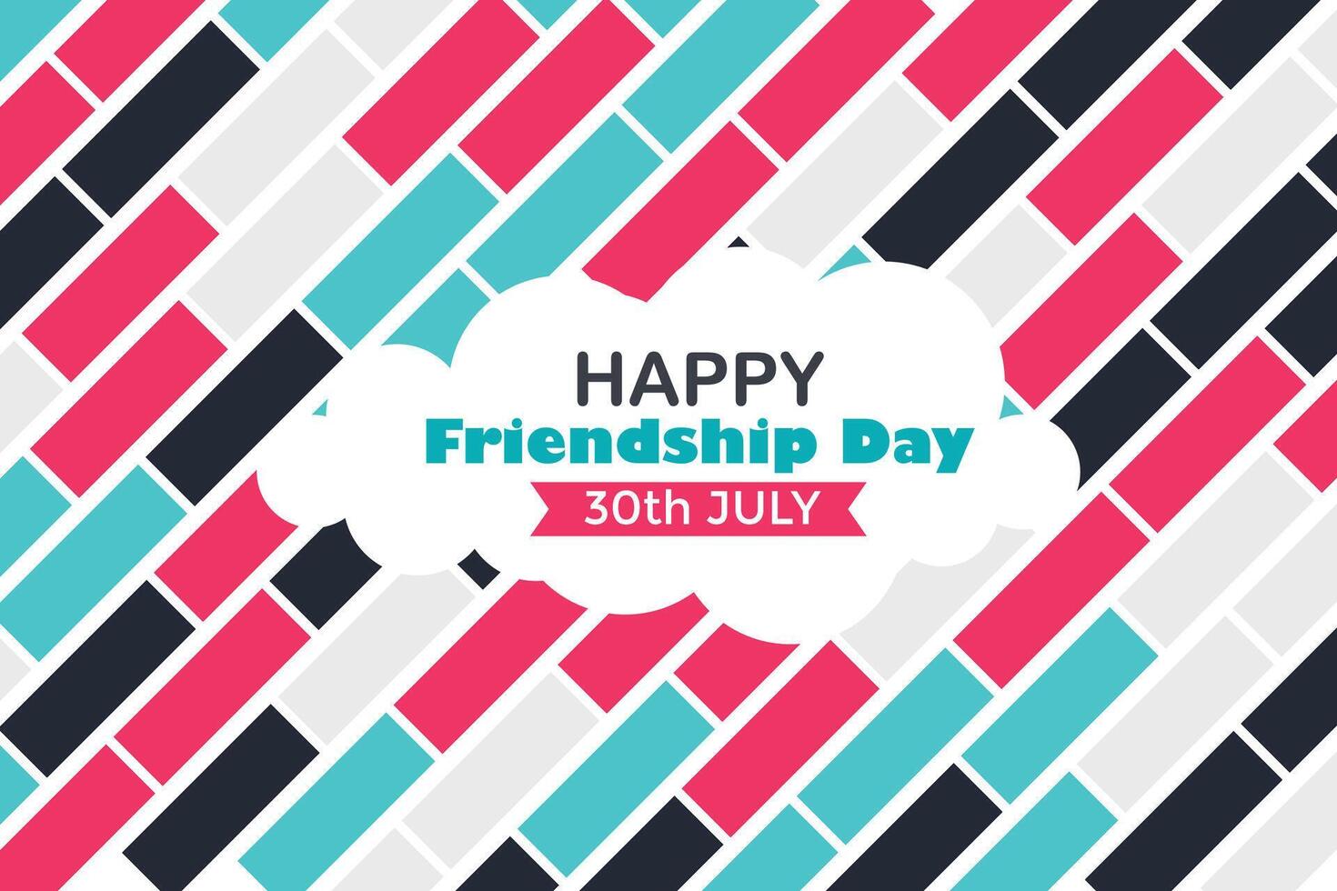 Happy Friendship Day 30 July Abstract Background for Your Graphic Resource vector