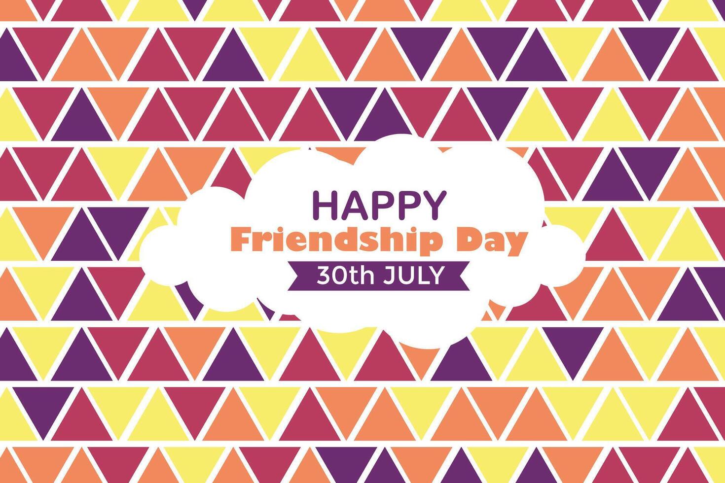 Happy Friendship Day 30 July Abstract Background for Your Graphic Resource vector