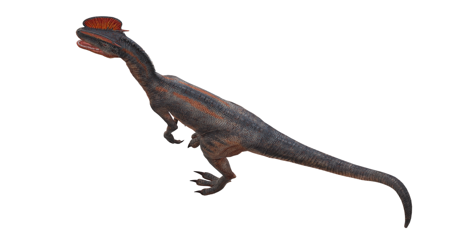 Dilophosaurus on a Transparent Background png