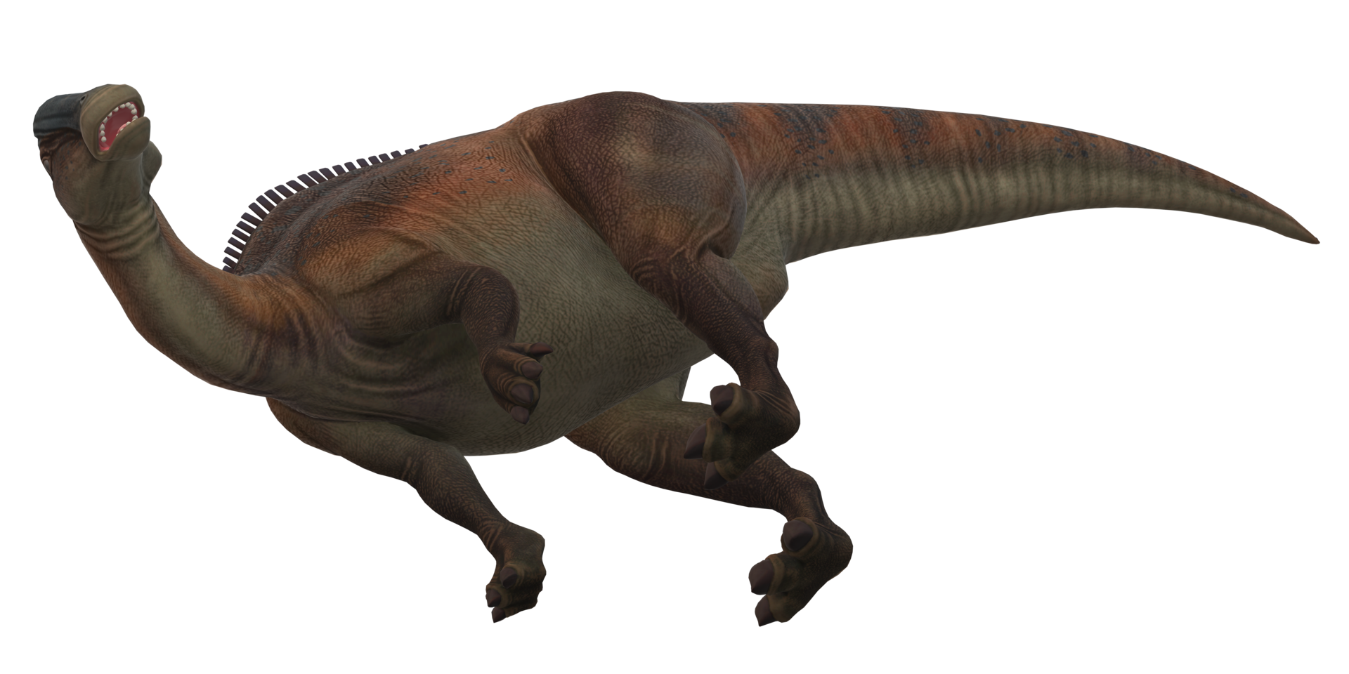 Parasaurolophus on a Transparent Background png