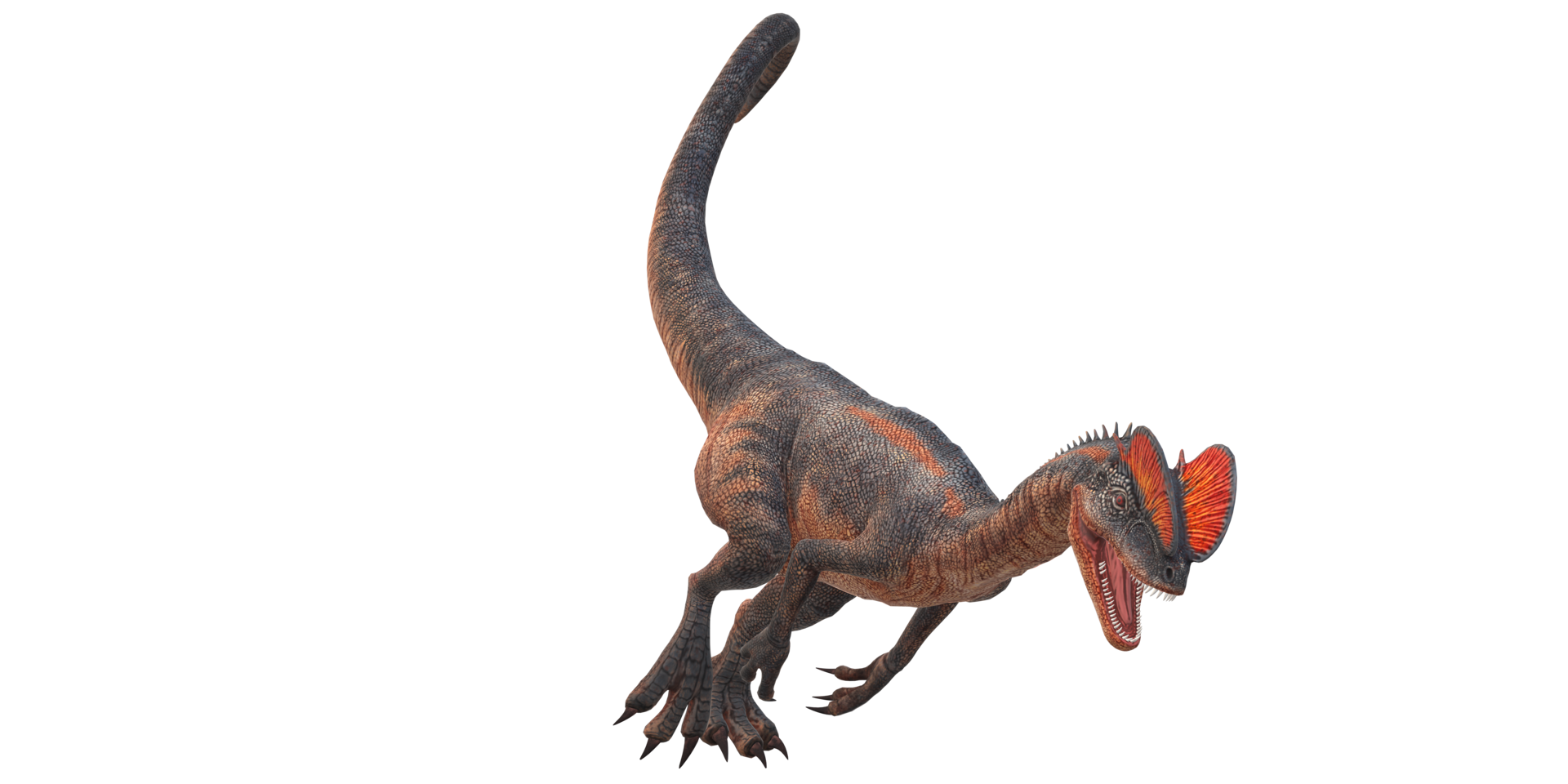Dilophosaurus on a Transparent Background png