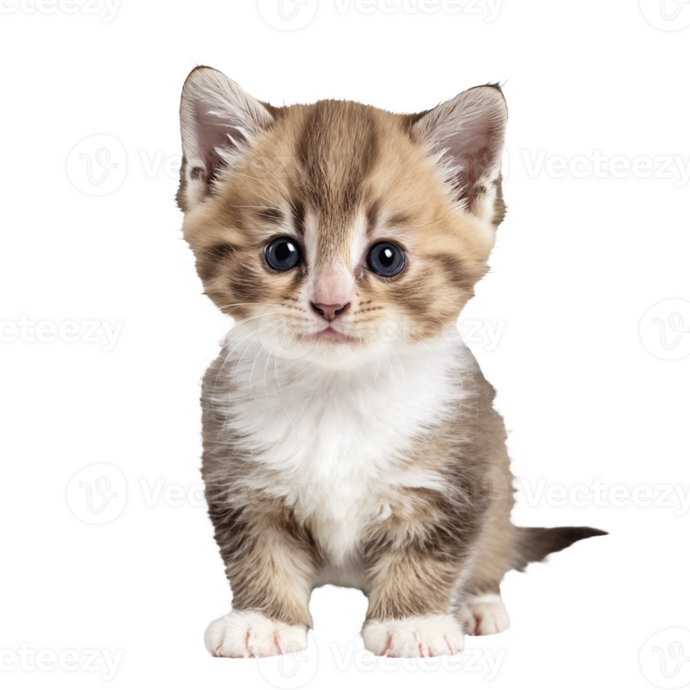 munchkin cat kitten sitting isolated transparent photo png