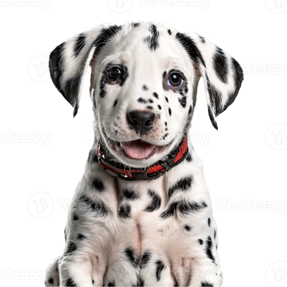 dalmatian dog puppy portrait isolated transparent png