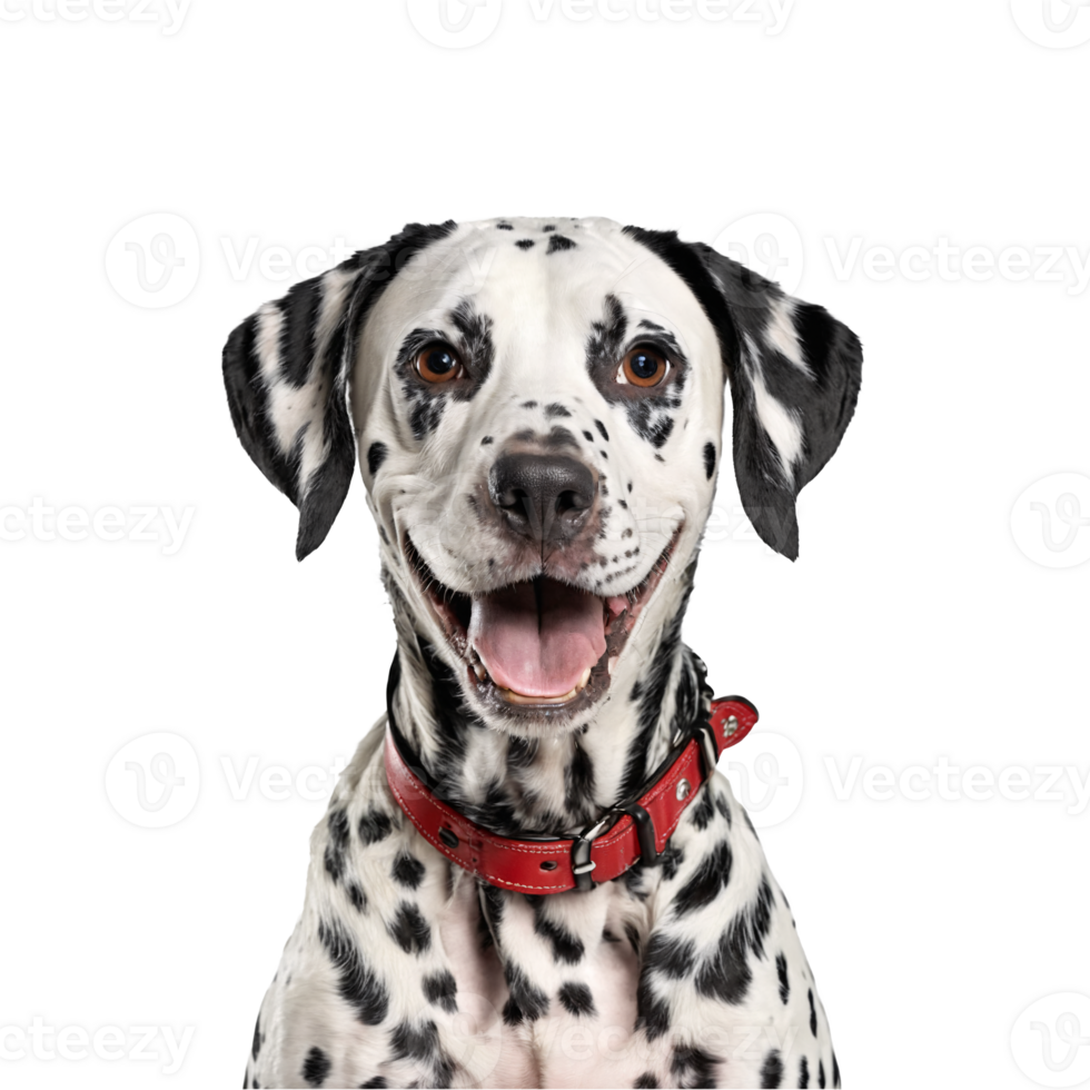 dalmatian dog portrait isolated transparent png